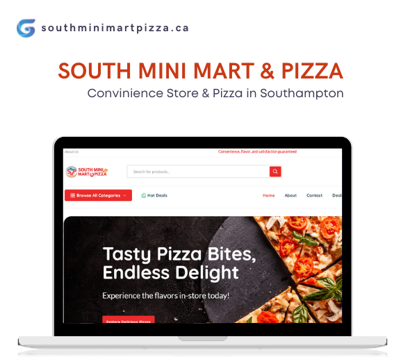 south mini mart & pizza, web developer, digital marketing
